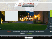 Tablet Screenshot of landhotel-bartmann.de